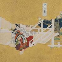 Detail of Iwasa Katsutomo\'s \"Scenes from the Tale of Genji\" (17th Century)   | IDEMITSU MUSEUM OF ARTS