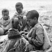Living on empty: Simien shepherd boys weave hats from scraps of wool in northern Ethiopia in 1968.c.w. nicol | C.W. NICOL