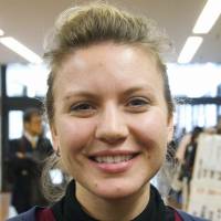 Havilah Krump, Social services, 28 (American): I am visiting Japan and I wanted to see something truly Japanese, something that cannot be reproduced elsewhere, and that is one reason I chose to come to sumo. Unlike, for example, kabuki, which is linguistically incomprehensible, sumo is easy enough to understand and doesn\'t need any language skills. | COURTESY OF CESAR SANTOYO