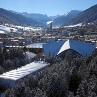 The town of Davos, Switzerland Business leaders confident of recovery in coming year