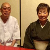 Nabeya chef Hiroshi Fukuda and Mrs. Fukuda | ROBBIE SWINNERTON