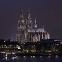The famous Cologne cathedral is illuminated Nov. 5 in Cologne, Germany. The Roman Catholic archdiocese of Cologne has published accounts showing the full extent of its wealth for the first time. Documents posted on its website Wednesday show Germany\'s richest archdiocese had assets of €3.35 billion ($3.82 billion) at the end of 2013, making it wealthier than the Vatican. | AP