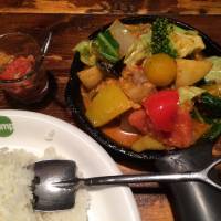 Dig in: Camp\'s curry rice features 13 vegetables. | ROBBIE SWINNERTON