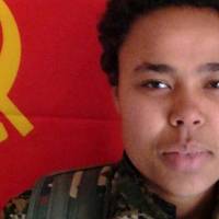 This undated image released by the Kurdish Peoples Protection Units, known as the YPG, on Monday shows Ivana Hoffman, 19, a German citizen fighting with Kurdish militiamen who was killed Saturday battling the Islamic State group near the village of Tel Tamr, Syria, according to Kurdish officials and activists. Hoffman, born in Germany to South African parents, is the third foreign national — and the first female foreign fighter — known to be killed fighting with Kurdish forces against the Islamic State group. | AP