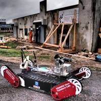 Quince is a rescue robot to be used to collect data in areas too dangerous for people. | HUMAN-ROBOT INFORMATICS LABORATORY