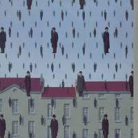 Rene Magritte\'s \"Golconda\" (1953) | THE MENIL COLLECTION, HOUSTON; &#169; CHARLY HERSCOVICI / ADAGP, PARIS, 2015