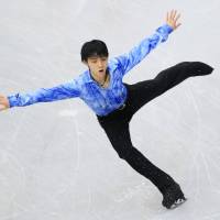Challenging time: Olympic and world champion Yuzuru Hanyu has struggled this season with injury and illness. The Sendai native will go for his second straight world title this week in Shanghai. | KYODO