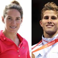 Athletic legacy: (From left) sailor Florence Arthaud, swimmer Camille Muffat and boxer Alexis Vastine died in a helicopter crash on Monday in Argentina. | AFP-JIJI