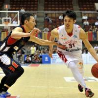 Star presence: Toyama\'s Masashi Joho, seen in a file photo, is the team\'s leading scorer for a second straight season. | YOSHIAKI MIURA