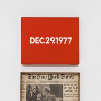 On Kawara: \"DEC. 29, 1977 \'Thursday.\' New York\" from \"Today\" (1966-2013)   | PRIVATE COLLECTION; PHOTO: COURTESY DAVID ZWIRNER, NEW YORK/LONDON