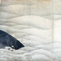 \"Elephant and Whale Screens\" (left screen of pair of six-fold screens) by Ito Jakuchu (1797)   | MIHO MUSEUM