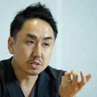 Line Corp. CEO Takeshi Idezawa is interviewed at the company\'s headquarters in Tokyo on Thursday. | BLOOMBERG
