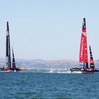 Long absence: The 2013 America\'s Cup, seen in this file photo, was held on San Francisco Bay. A Japan team will return to competition at the 2017 America\'s Cup, doing so for the first time since the 2000 extravaganza.  | WIKIMEDIA/CC BY 2.0 &#8212; Donan Raven