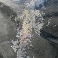 Oil is seen in the waters off Refugio State Beach after a massive oil spill on the Californian coast in Goleta, California, Thursday. | REUTERS
