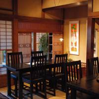 Taste of the past: Stylish chairs and retro-furnishings complement the tatami and shoji screens of Matsubara-an, where traditional soba is matched with Western fare. | ROBBIE SWINNERTON