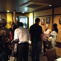 Foreign and Japanese authors, poets and writers gather at the inaugural meeting of Writers in Kyoto last month. | ERIC JOHNSTON