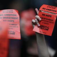 Frustrated: Newcastle fans have lost patience with owner Mike Ashley, whose obsession with the bottom line has contributed to the team\'s mid-table mediocrity. | REUTERS