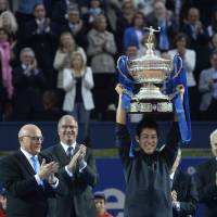 Latest feat: Kei Nishikori lifts the winner’s trophy after claiming the Barcelona Open singles title on April 26. Expert says Nishikori's rise to elite due to self-belief