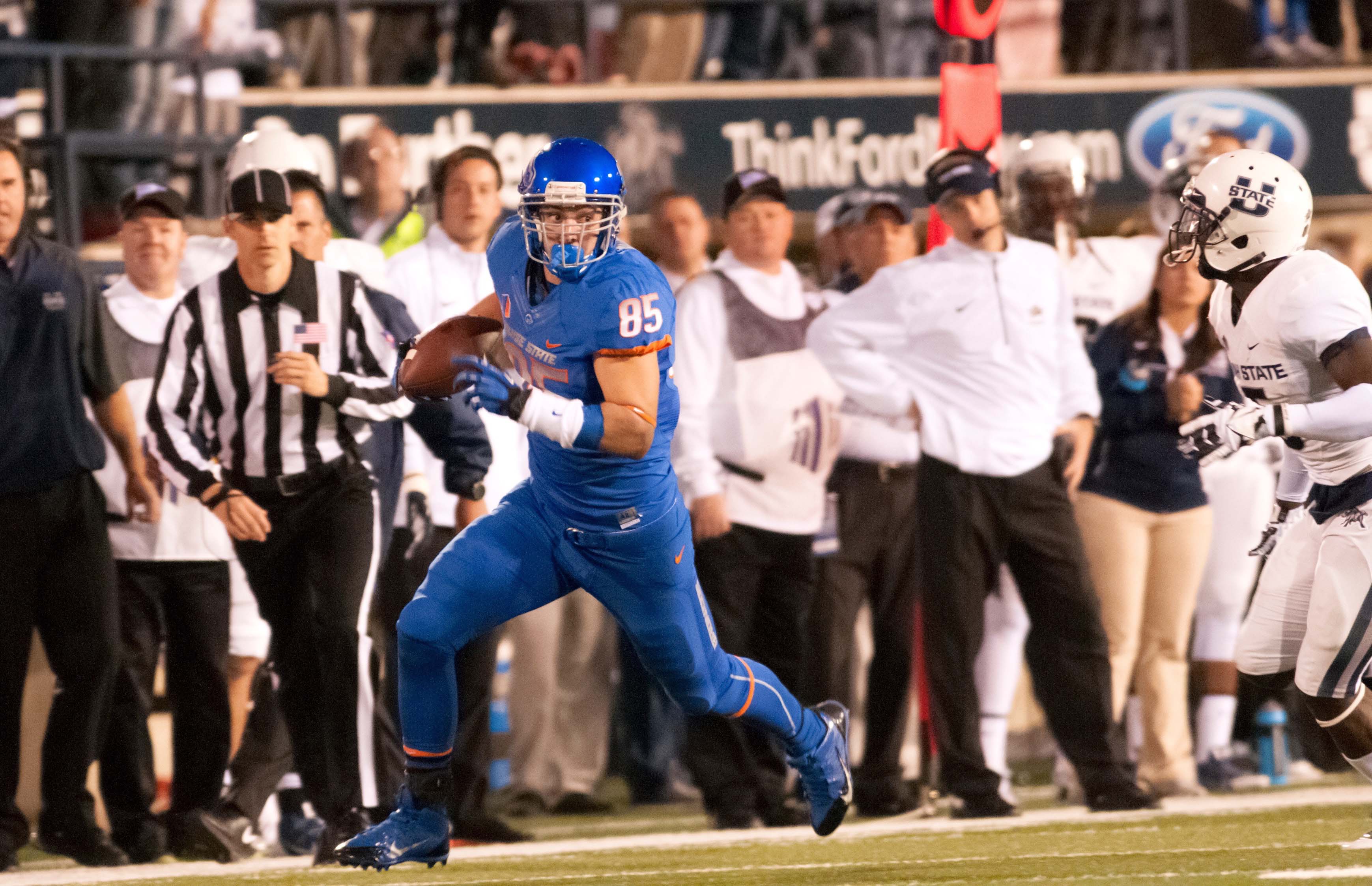 Dream come true: Boise State Broncos tight end Holden Huff is enjoying his visit to Japan with the Hosei University Tomahawks football team. | BOISE STATE UNIVERSITY