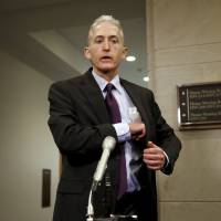 U.S. House Select Committee on Benghazi Chairman Representative Trey Gowdy talks to reporters before deposing Sidney Blumenthal, a longtime Hillary Rodham Clinton friend who was an unofficial adviser while she was secretary of state, in a private session at the U.S. Capitol Tuesday. Congressional investigators had issued a subpoena seeking testimony from Blumenthal because he emailed private intelligence reports to Clinton on events in Libya before and after the deadly attacks by militants that killed four Americans, including U.S. Ambassador to Libya Chris Stevens. | REUTERS