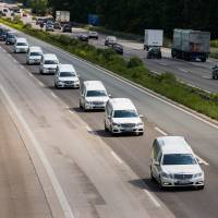 Hearses transport coffins with the remains of victims of the Germanwings plane that was deliberately crashed in the French Alps on a motorway on Wednesday in Duesseldorf, western Germany. A special flight operated by Lufthansa carried the remains of 44 Germans, among the 150 onboard when the jet crashed on March 24, from the southern French city of Marseille. Germanwings co-pilot feared going blind, visited 41 doctors: prosecutor