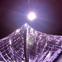 This Monday photo provided by The Planetary Society shows the deployed panels on the LightSail in Earth orbit. On Wednesday, The Planetary Society said its test flight resulted in an almost full deployment of the sail — an estimated 90 percent to 95 percent of the 344-sq.-foot (32-sq.-meter) light and shiny surface — and has set the stage for a followup mission next year. The goal is to create a sail that can be propelled through space by sunlight, thus opening exploration to practically anyone, anywhere. | THE PLANETARY SOCIETY VIA AP