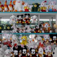 Stuffed toys are displayed at a store in central Pyongyang inSeptember 2013, a sign that there is a growing consumer class in the socialist bastion. | REUTERS / HANDOUT VIA REUTERS