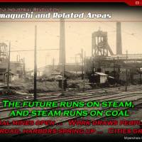 Industrial birth: A screen grab from the same website shows Mitsui’s Miyanohara coal pit, which opened in 1898, using a labor force of prison inmates.  | BLOOMBERG
