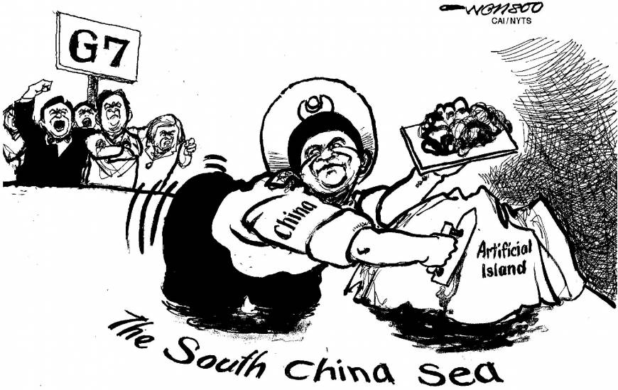 Resultado de imagen de 2017 CHINA AGAINST JAPAN CONTROL FOR ISLANDS CARTOONS