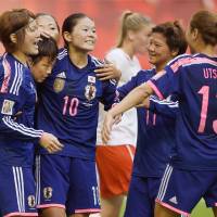 Defending champion Japan opened its Women\'s World Cup campaign Monday with a 1-0 victory over Switzerland in Vancouver, British Columbia. Captain Aya Miyama scored the lone goal on a penalty kick in the 29th minute. | KYODO