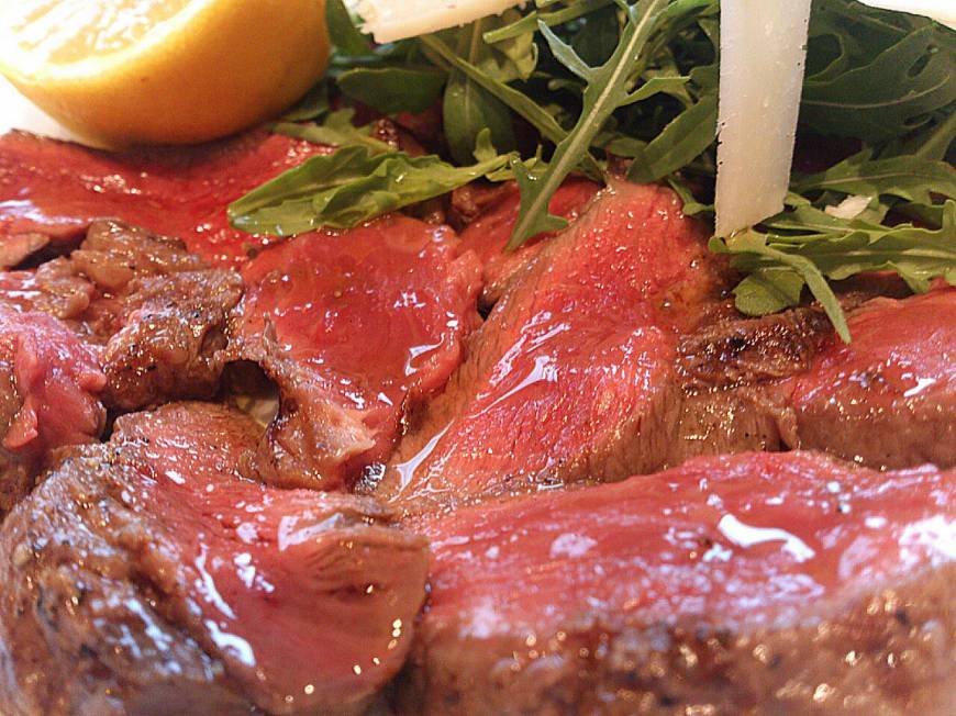 Osteria Beverino House special: Tagliata made with Kagoshima beef. | OSTERIA BEVERINO