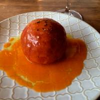 Marinated tomato: One of many creative dishes on the menu at Fujimaru. Fujimaru