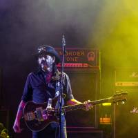 Fuji rocked: Lemmy from Motorhead peforms on the Green Stage at Fuji Rock Festival on Friday. | JAMES HADFIELD