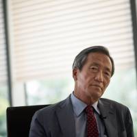Former FIFA vice president Chung Moon-joon poses for a picture in Seoul on Thursday. | AFP-JIJI