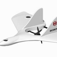 A prototype of Sony\'s drone for commercial services, jointly developed with robotics venture ZMP, is shown in a company-supplied photo. | SONY MOBILE COMMUNICATIONS / KYODO