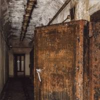 The door of the conference room inside an underground air-raid shelter located inside the Imperial Palace compound in central Tokyo can be seen in this photo provided by the Imperial Household Agency on Saturday.  | IMPERIAL HOUSEHOLD AGENCY / AP