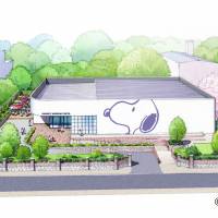 A handout image shows how the Snoopy Museum Tokyo will look when it opens in Roppongi in March. | KYODO