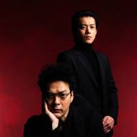 Colorful cast: Tetsushi Tanaka (seated) plays American artist Mark Rothko in the John Logan play \"Red,\" whose Japanese version is being directed by Eriko Ogawa. Shun Oguri (standing) plays the role of Ken, Rothko\'s fictional assistant. | TAKASHI KATO
