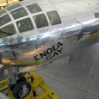 The B-29 Enola Gay, which delivered the first atomic bomb on Aug. 6, 1945, is one of the star attractions at the Smithsonian Air and Space Museum in Chantilly, Virginia. | MARK SCHREIBER