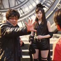 Pulling punches: Renowned samurai-film director Keishi Otomo choreographs fight scenes with AKB48 for “Bokutachi wa Tatakawanai” (“We Won’t Fight”). AKB48 turns to an American studio