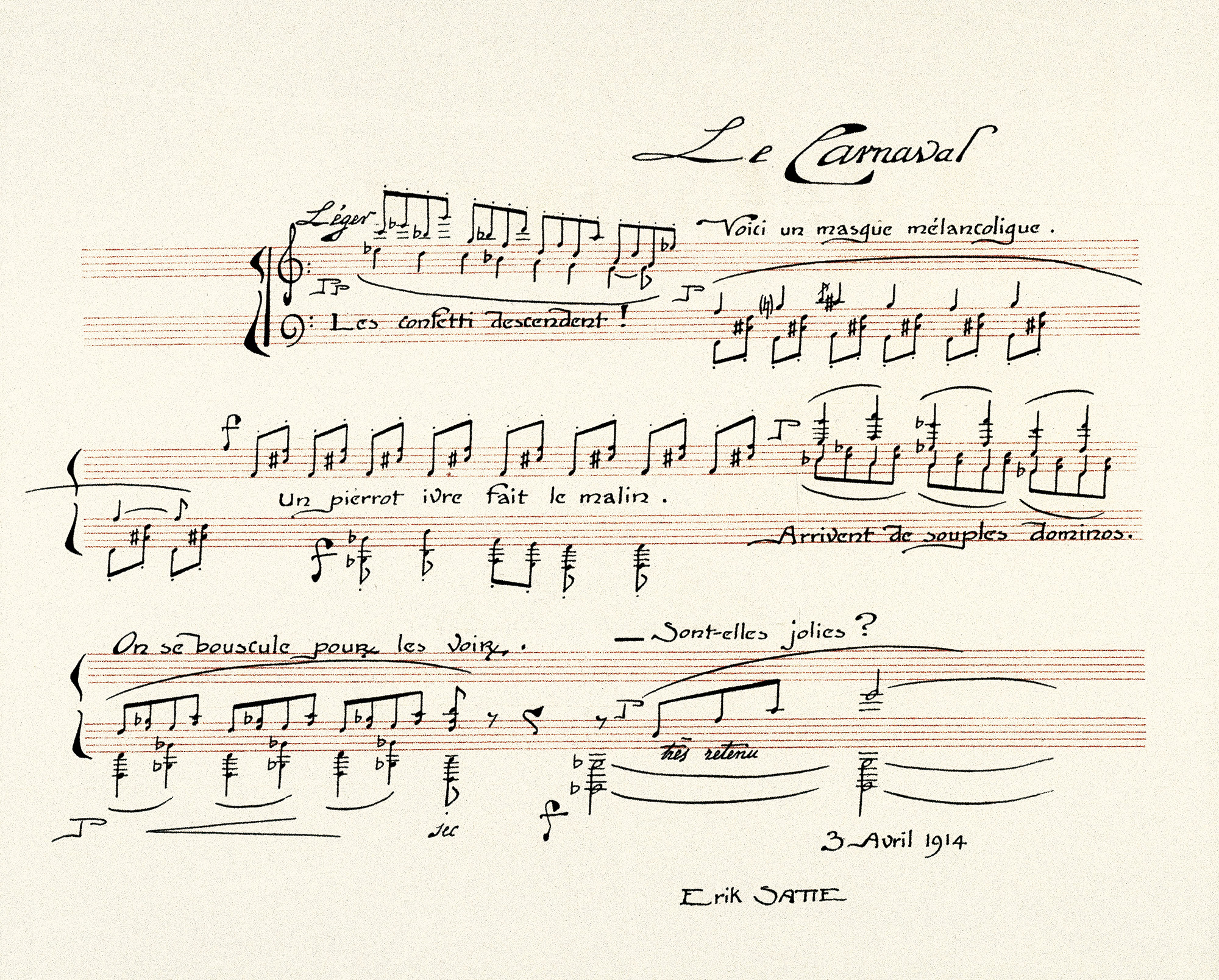 Partition piano Gymnopédie n°2 - Erik Satie (Partition Digitale)