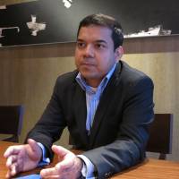 Anis Uzzaman, president and CEO of Fenox Venture Capital, speaks about ideas to make Japanese companies more competitive, in an interview on Sept. 10 in Tokyo. | KAZUAKI NAGATA