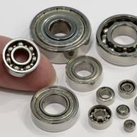Minebea Co. ball bearings are arranged for a photograph. | BLOOMBERG