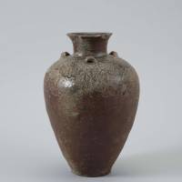 Jar with three lugs and chrysanthemum design, an Important Cultural Property (12th century) | PRIVATE COLLECTION