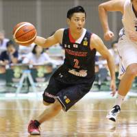 Yuki Togashi, pictured here playing for Japan in an exhibition against the Czech Republic last month, has joined NBL team Chiba Jets. | KAZ NAGATSUKA