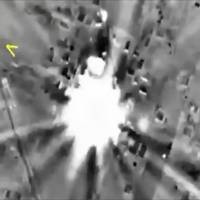 In this photo made from footage taken from Russian Defense Ministry official website on Thursday, a bomb explosion is seen in Syria. Reacting to criticism that it is targeting opponents of the Syrian government, a spokesman for Russian President Vladimir Putin admitted on Thursday that Russia\'s airstrikes in Syria are targeting not only Islamic State militants but also other groups. | RUSSIAN DEFENSE MINISTRY PRESS SERVICE / AP