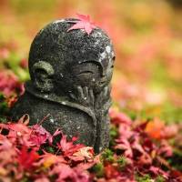 \"Hidden Gems\" by Benjamin Francis, counselor at the Australian Embassy, is among five works awarded the Special Mention Prize. The photograph shows a jizo statue near the Enko-ji Buddhist temple in Kyoto. | BENJAMIN FRANCIS