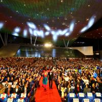 Full house: Guests packed into the Busan Cinema Center for the opening ceremony of the Busan International Film Festival. | &#169; BIFF