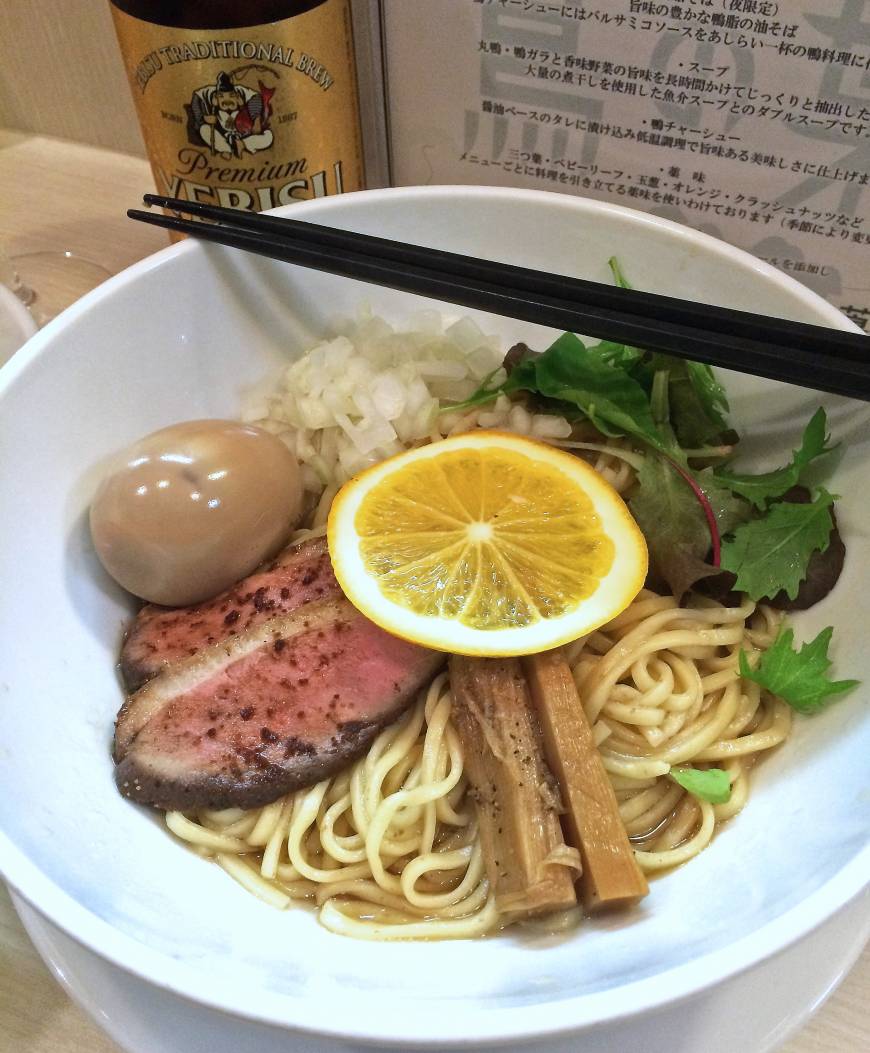 Japanese Soba Noodles Tsuta Ramen renamed: Black Duck Soba at Tsuta no Ha, the new branch of Sugamo ramen shop Japanese Soba Noodles Tsuta. | ROBBIE SWINNERTON