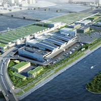 Fresh start: An artist\'s impression of the new facilities that are under construction in Tokyo\'s Toyosu district  Metropolitan Central Wholesale Market | METROPOLITAN CENTRAL WHOLESALE MARKET